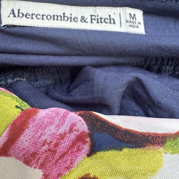 Abercrombie & Fitch Dress  Size M Tiered Chiffon Babydoll Floral Y2K Boho Hippie - Picture 8 of 15